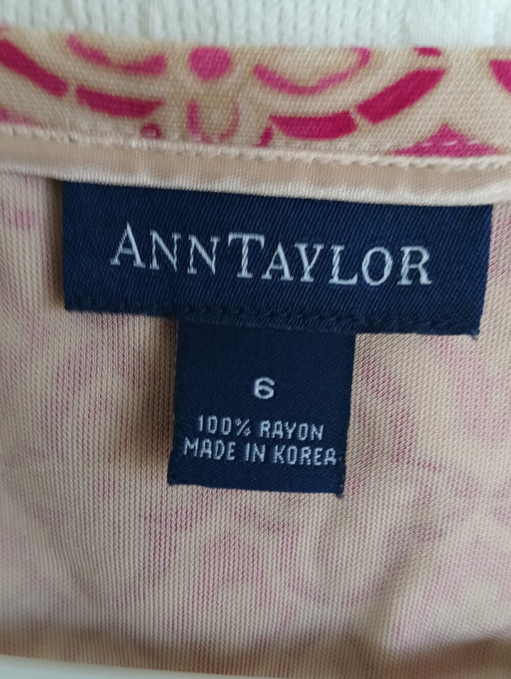 Ann Taylor Pink Damask Mini Skirt Seed Beaded Boho Sheer Light Slinky Cute Date - Picture 4 of 10